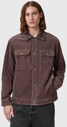 AllSaints kordbársony ing CASTLEFORD galléros, barna, relaxed, M084OB - barna XXL