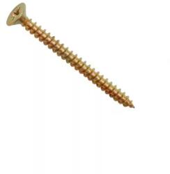  Csavarda süllyesztettfejű faforgácslap csavar, acél, sárgahorganyzott 6x45 DIN 7505 (10001060004500005000)