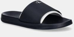 Calvin Klein Jeans papucs SLIDE RUBBER NEOPRENE TEXT sötétkék, férfi, YM0YM01234 - sötétkék Férfi 41