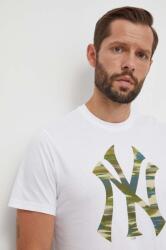 47 brand pamut póló MLB New York Yankees fehér, férfi, nyomott mintás - fehér L