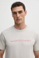 Calvin Klein pamut póló bézs, férfi, nyomott mintás, K10K114155 - bézs M