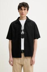 HUGO BOSS pamut ing férfi, fekete, regular, 50540137 - fekete XL