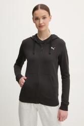PUMA felső fekete, női, sima, kapucnis, 682406 - fekete M