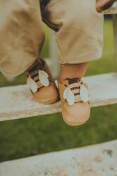 Donsje csecsemő bőrcipő Niek Sneakers Bee barna, 1037001 - barna 15/16