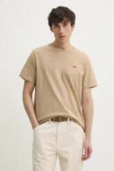 Levi's pamut póló SS ORIGINAL HM TEE bézs, férfi, sima, 56605 - bézs XXL