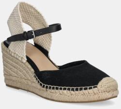 Lauren Ralph Lauren espadrilles Robby fekete, éksarkú, 802961836001 - fekete Női 40