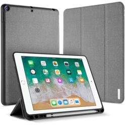Apple iPad 9.7 (2017 / 2018), mappa tok, Smart Case, érintőceruza tartó, Dux Ducis Domo, szürke