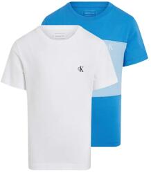 Calvin Klein gyerek pamut póló 2 db sima, IB0IB02441 - kék 152