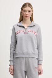 Guess Jeans pamut melegítőfelső szürke, női, nyomott mintás, W5RQ25 K68I4 - szürke S