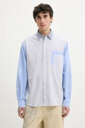 Desigual pamut ing BANKER férfi, galléros, relaxed, 25SMCW09 - kék M