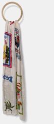 Desigual sál PARADISE RECTANGLE bézs, női, mintás, 25SAWA34 - bézs Univerzális méret