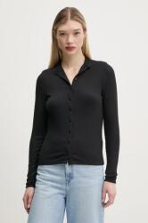 Abercrombie & Fitch felső fekete, női, sima, KI139-5202 - fekete S