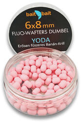 BaitBait Fluo wafters, 6x8 mm, Yoda (erősen fűszeres és banán-krill), 20 g (BBMD-Y68)