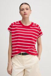 Tommy Hilfiger pamut póló női, piros, WW0WW44544 - piros M