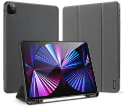 Apple iPad Pro 12.9 (2021) / iPad Pro 12.9 (2022), mappa tok, Smart Case, érintőceruza tartó, Dux Ducis Domo, fekete