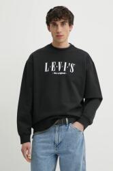 Levi's pamut melegítőfelső fekete, férfi, nyomott mintás - fekete L - answear - 23 990 Ft