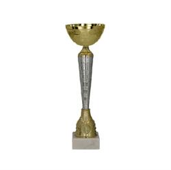  Serleg 9286 F 30cm. magas, csésze 10cm. , márvány 21x56 mm tapon, fém serleg