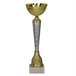  Serleg 9286 A 40, 5cm. magas, csésze 14cm. , márvány 33x81 mm tapon , fém serleg