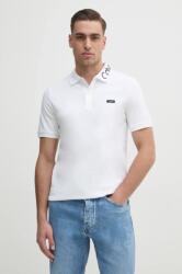 Calvin Klein poló fehér, férfi, nyomott mintás, K10K114474 - fehér XXL
