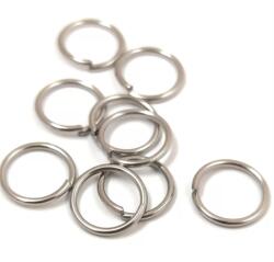  Gyöngy alkatrész-szerelőkarika szimpla 5mm ezüst 10db/csom