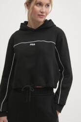 Fila felső Laagna fekete, női, nyomott mintás, kapucnis, FAW0907 - fekete S