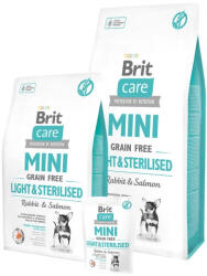 Brit Mini Light&Sterilised Rabbit & Salmon 2kg - krizsopet