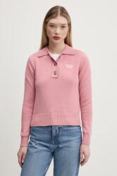 Guess Jeans pamut pulóver női, rózsaszín, W5RR47 Z3HM1 - rózsaszín S