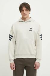 Adidas felső x Mandalorian bézs, férfi, nyomott mintás, kapucnis, JI5719 - bézs M