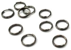  Gyöngy alkatrész- szerelőkarika 5mm dupla fekete 10db/csom