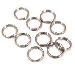  Gyöngy alkatrész- szerelőkarika 7mm dupla ezüst 10db/csom