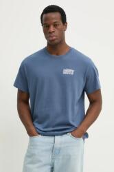 Levi's pamut póló SS RELAXED FIT TEE férfi, nyomott mintás, 16143 - kék XL