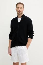 Giorgio Armani gyapjúkeverék pulóver sötétkék, férfi, XM000186 AF10348 - sötétkék L
