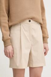 Tommy Hilfiger rövidnadrág női, bézs, sima, magas derekú, WW0WW44764 - bézs 40