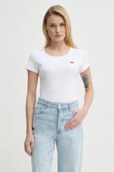Levi's pamut póló 2PACK CREWNECK TEE 2 db női, fehér, 74856 - fehér XS
