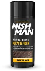 Nish Man Keratin Fiber hajdúsító és színező, sötétbarna, 20g - hairpower