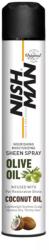 Nish Man Olive Oil Coconut Oil tápláló hajfény spray, 400 ml - hairpower