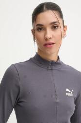 PUMA hosszú ujjú női, félgarbó nyakú, szürke, 626632 - szürke L