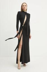 Elisabetta Franchi ruha fekete, maxi, testhezálló, ABR0951E2 - fekete 36