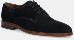 Tommy Hilfiger velúr félcipő HILFIGER THUNIT SUEDE SHOE sötétkék, férfi, FM0FM05377 - sötétkék Férfi 40