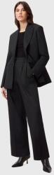 AllSaints nadrág PINNIE női, fekete, magas derekú széles, W033QC - fekete 42