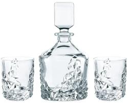 Nachtmann whiskys üveg poharakkal Sculpture Whisky 750 ml / 365 ml 3 db átlátszó - áttetsző Univerzális méret