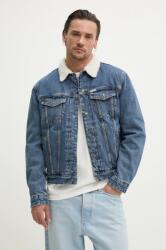 Guess Jeans pamut farmerdzseki téli, M4BN44 D5EJ1 - kék L