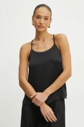 TWINSET top fekete, női, sima, 251TP2650 - fekete 34