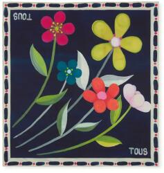 Tous kendő TEXTIL sötétkék, női, mintás, 2002200933 - sötétkék Univerzális méret