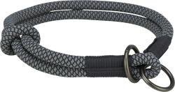 TRIXIE (-25%) Zgarda Coarda Soft, Semistrangulanta, S: 35 cm 6 mm, Negru Gri, 1984401
