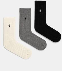 Ralph Lauren zokni 3 pár fekete, női, 455955242 - fekete Univerzális méret