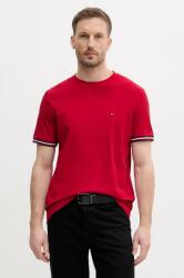 Tommy Hilfiger pamut póló piros, férfi, sima, MW0MW38630 - piros XXL