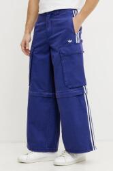 Adidas pamut nadrág CARGO PANTS férfi, lila, egyenes, JY6294 - lila 33