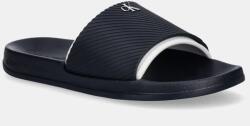 Calvin Klein Jeans papucs SLIDE RUBBER NEOPRENE TEXT sötétkék, férfi, YM0YM01234 - sötétkék Férfi 44
