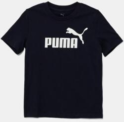 PUMA gyerek pamut póló ESS No. 1 Logo Tee sötétkék, nyomott mintás, 684906 - sötétkék 152